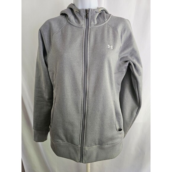 Under Armour Hoodie Gray Full Zip Jacket Size Medium - Picture 1 of 7
